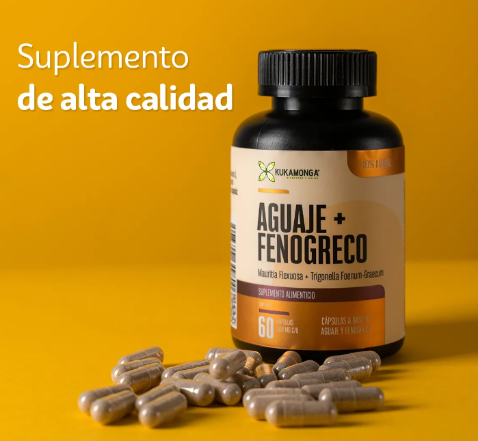 Suplemento Aguaje + Fenogreco 60 cap