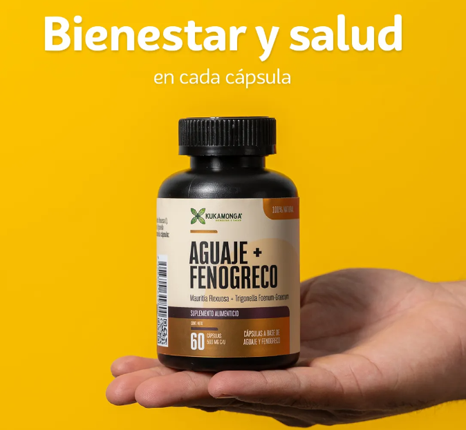 Suplemento Aguaje + Fenogreco 60 cap